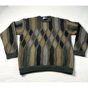 Aklanda Mens Vintage 90's Australian Wool Pullover Sweater SZ M